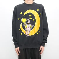 90s Sweat Shirt "Witch and Moon" MADE IN USA