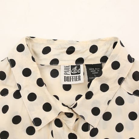 Dot Pattern Silk S/S Shirt