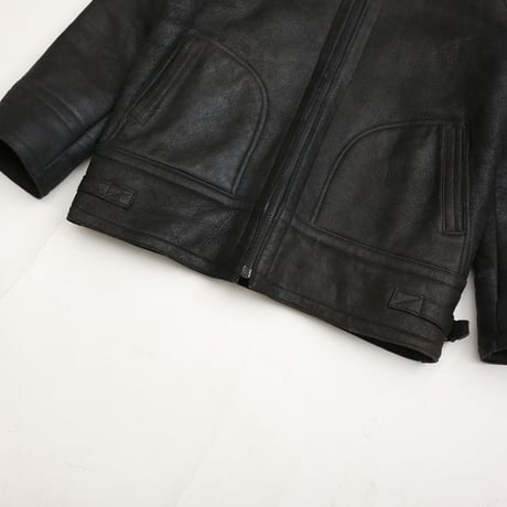 Vintage Black Mouton Jacket