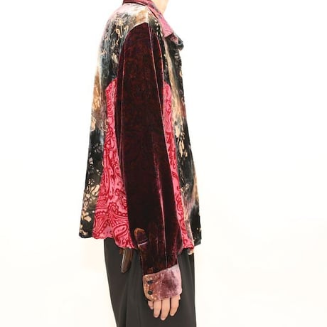 Velour × See-through  L/S Shirt