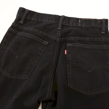 Levi's Black Denim Pants Flared Silhouette