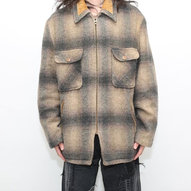 ジャケット・アウター 80s- check wool jacket italy fit=scale-down,w=1200