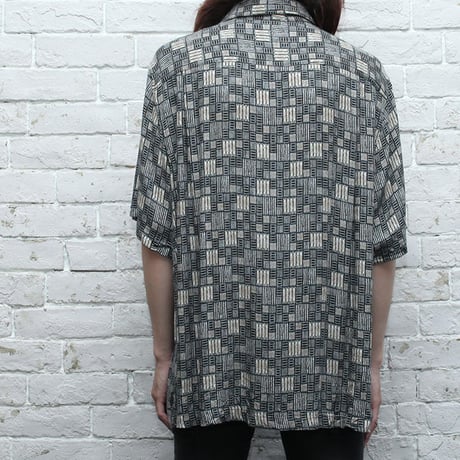 レーヨン 総柄シャツ Rayon S/S Shirt