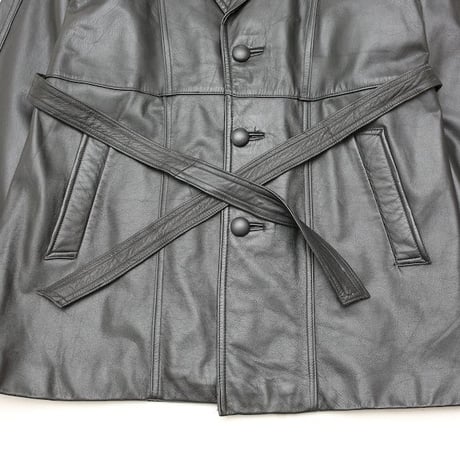 Black Leather Coat