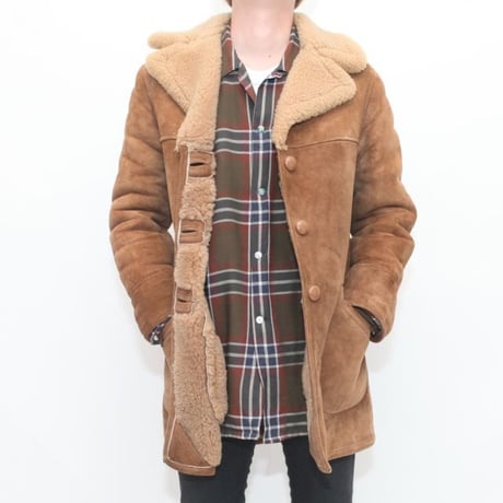 Vintage Mouton Coat Skinny Fit