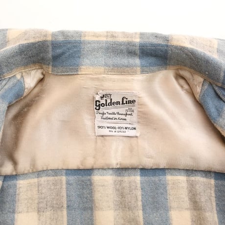 60s Wool Plaid Loop Shirt