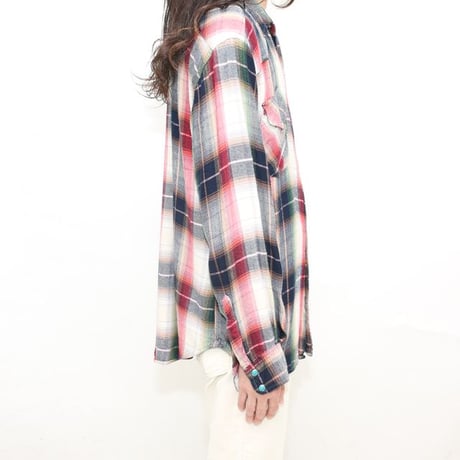 Levi's Ombre Plaid Western Shirt