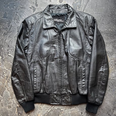 Wilsons Black Rib Leather Jacket