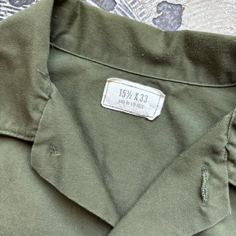 80s US.ARMY OG507 Utility Shirt