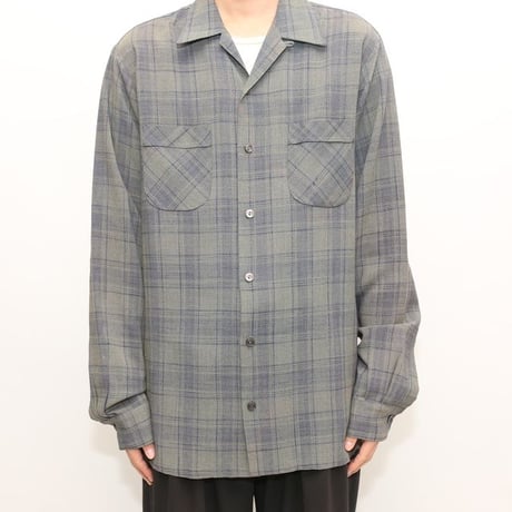 50s "Sportsman" Rayon Plaid Loop Shirt