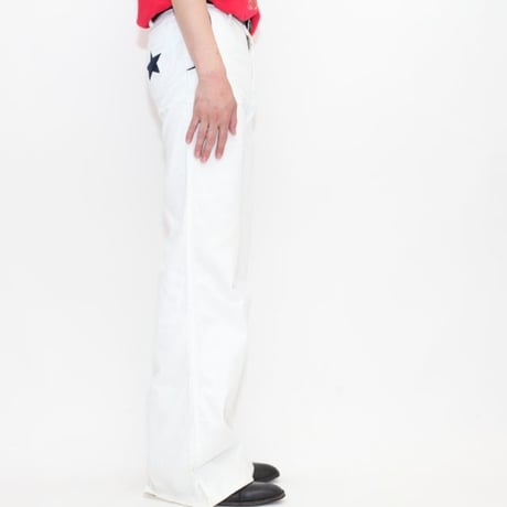 Star Patchwork Boots-Cut Pants