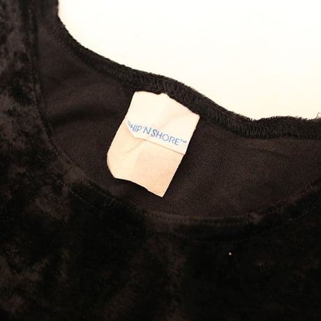 Black Velour Knit