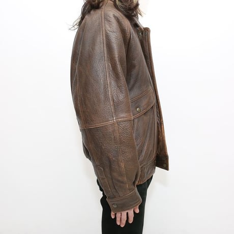 Vintage Brown Leather Jacket