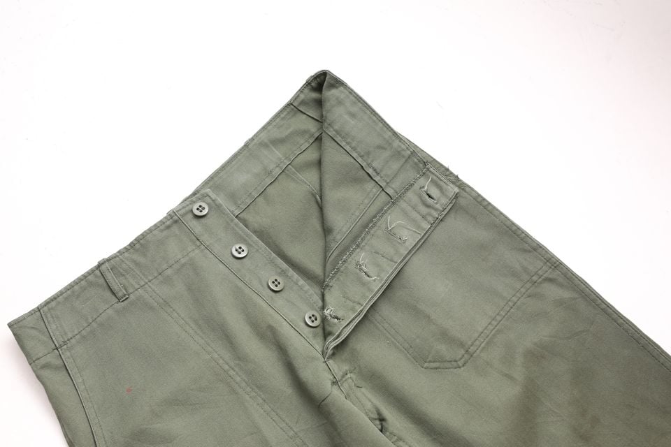 60s 韓国軍 実物 韓国軍 ベイカーパンツ HBT 70s KOREA Army HBT BAKER PANTS 韓国軍 バクテリアカモ柄