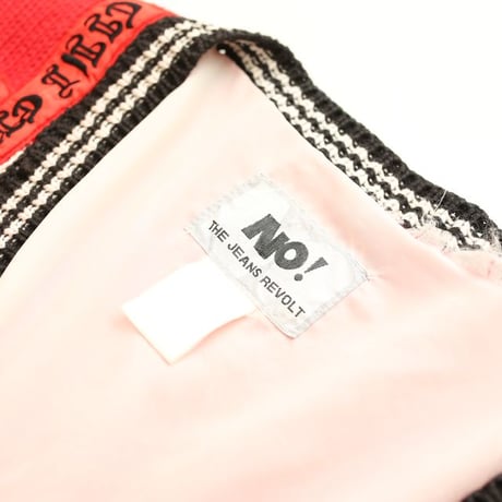 80-90s No! The Jeans Revolt Design Knit Cardigan