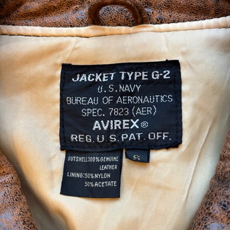 AVIREX Flight Leather Jacket Type G-2