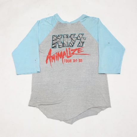 80's Kiss Tour T-Shirt Raglan Sleeves