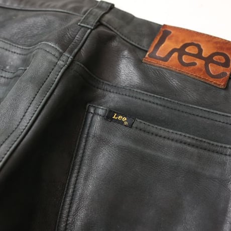 Lee Black Leather Pants Slim Fit