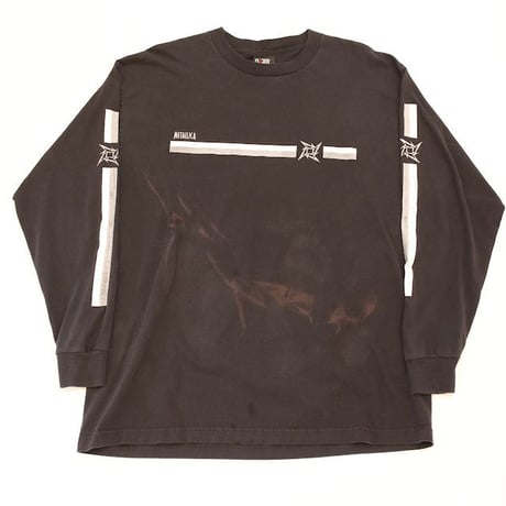 90's Metallica Ninja Star Reflector Print L/S T-Shirt