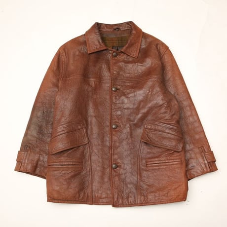 Brown Leather Jacket Wool Lining