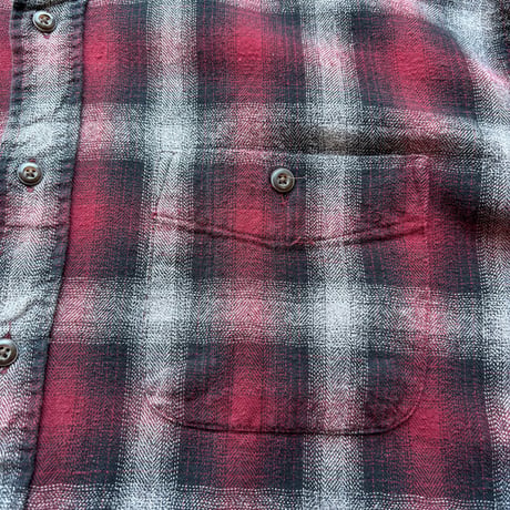 Arrow Ombre Plaid Cotton Flannel Shirt