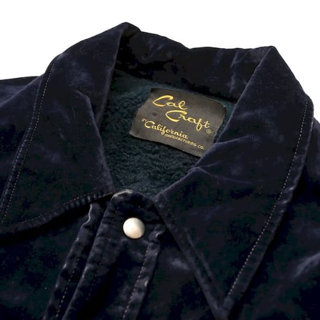 70's  Velour Boa Jacket Made In USA