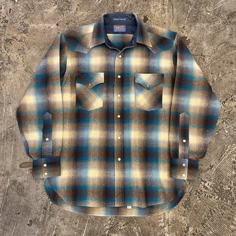 70s Pendleton Wool Western Shirt "HIGH GRADE WESTERN WEAR"