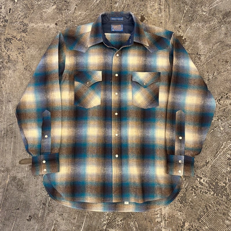 70s Pendleton Wool Western Shirt 