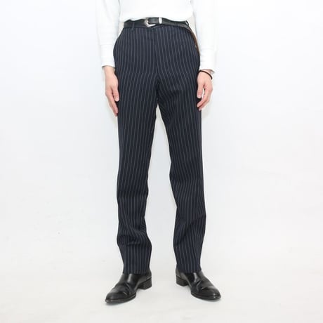 Stripe Pants Slim Straight
