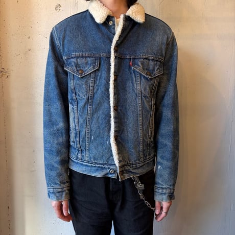80-90s Levi's Denim Sherpa Trucker Jacket