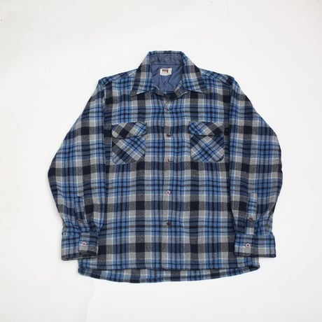 70s Montgomery Ward Wool Plaid Loop Shirt