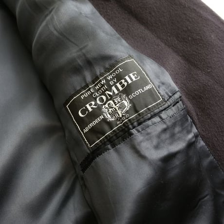 Double Brested Crombie Wool Coat Made In England