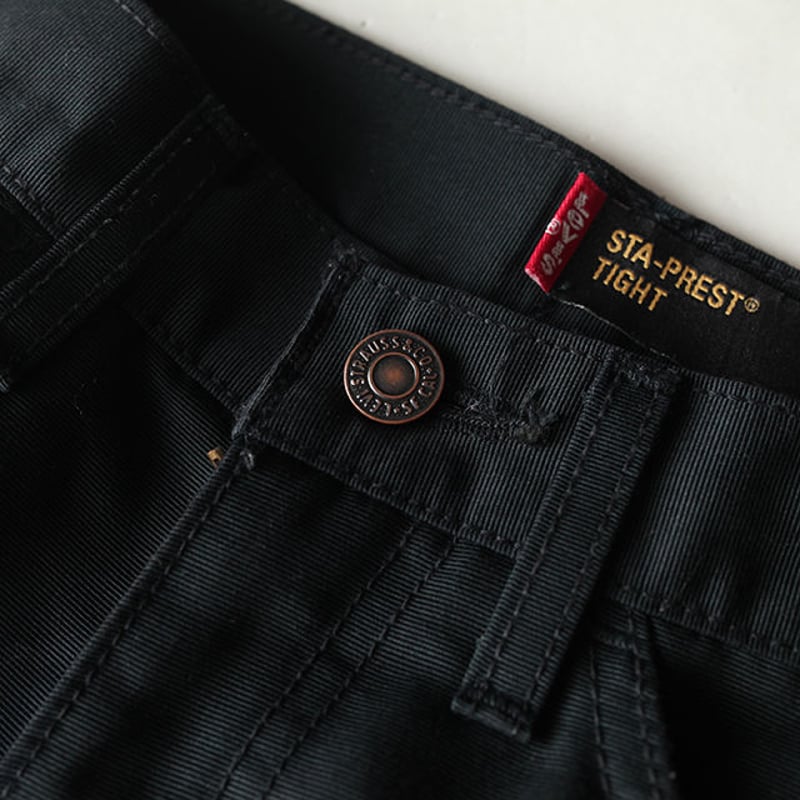 Levis Sta Prest Black Pants | Strato