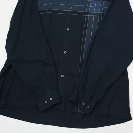 Cross Pattern Rayon L/S Shirt