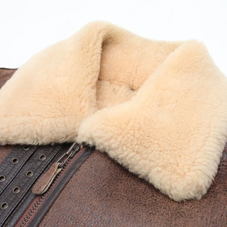 B-3 Mouton Leather Jacket