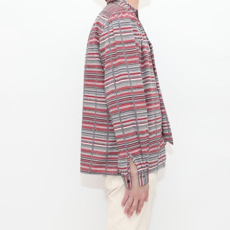 Open Collar Shirt  With Lavalier
