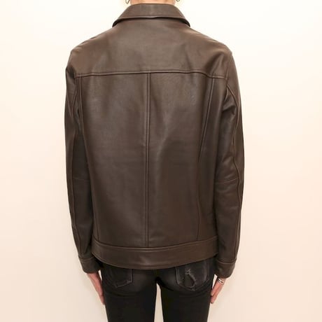 Bernardo Brown Lamb Leather Jacket