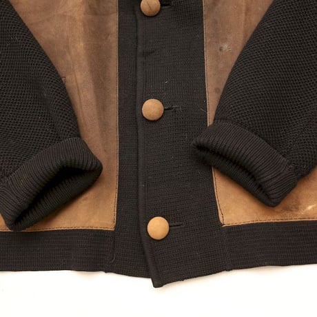 Vintage Leather×Knit Jacket