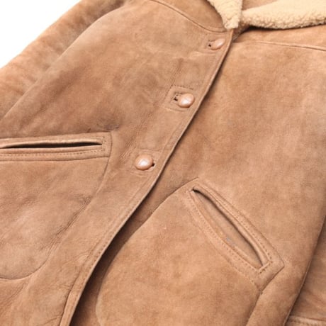 Vintage Mouton Coat Skinny Fit
