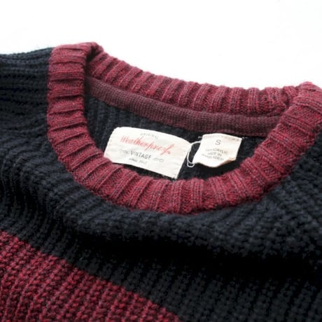 Border Acrylic Kint Sweater