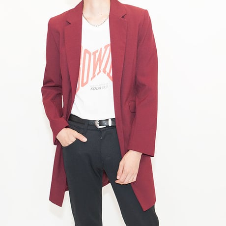 Skinny Bordeaux  Long Jacket