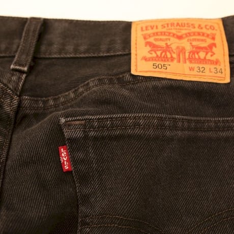 Levi's 505 Black Denim Pants