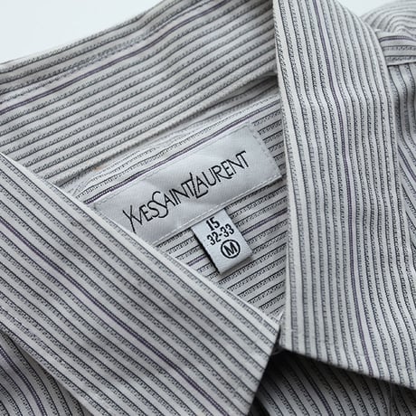 80s イブサンローラン ドレスシャツ Yve Saint Laurent Dress L/S Shirt