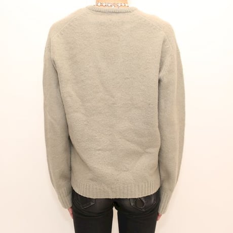 Vintage Mohair Wool V-Neck Knit Sweater