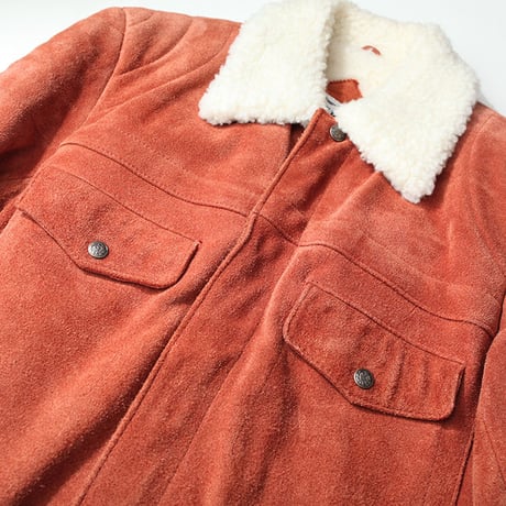 Vintage Suede Boa Jacket