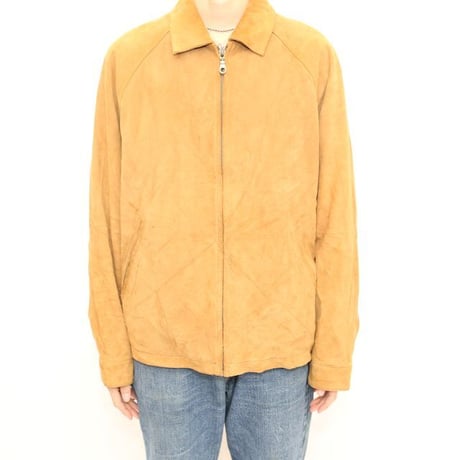 Weatherproof Suede Leather Jacket Loose Silhouette