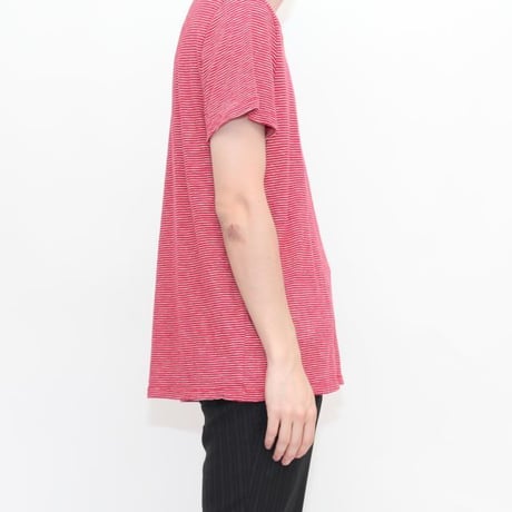 Red × White Border T-Shirt