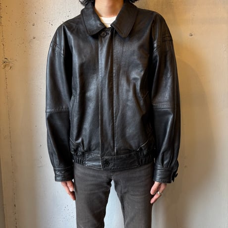 Flight Leather Jacket Black