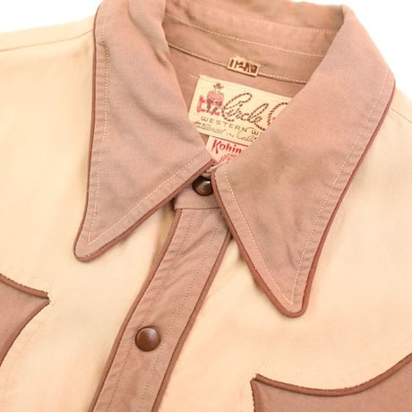 40’s Circle A Western Wear Rayon Gabardine Shirt