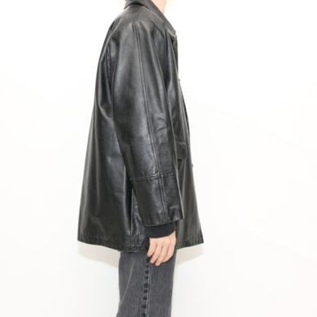 Black Leather Coat